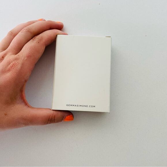 NEW GEMMA SIMONE Silver Black Pendant Necklace Stud Post Earrings Jewelry Set - Picture 6 of 6